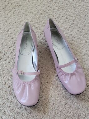 Nine West Light Pink Mary Jane Ballet Flats
